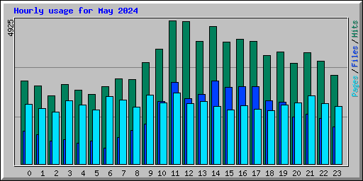Hourly usage for May 2024