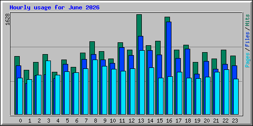 Hourly usage for June 2026