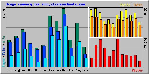Usage summary for www.alsshoesboots.com